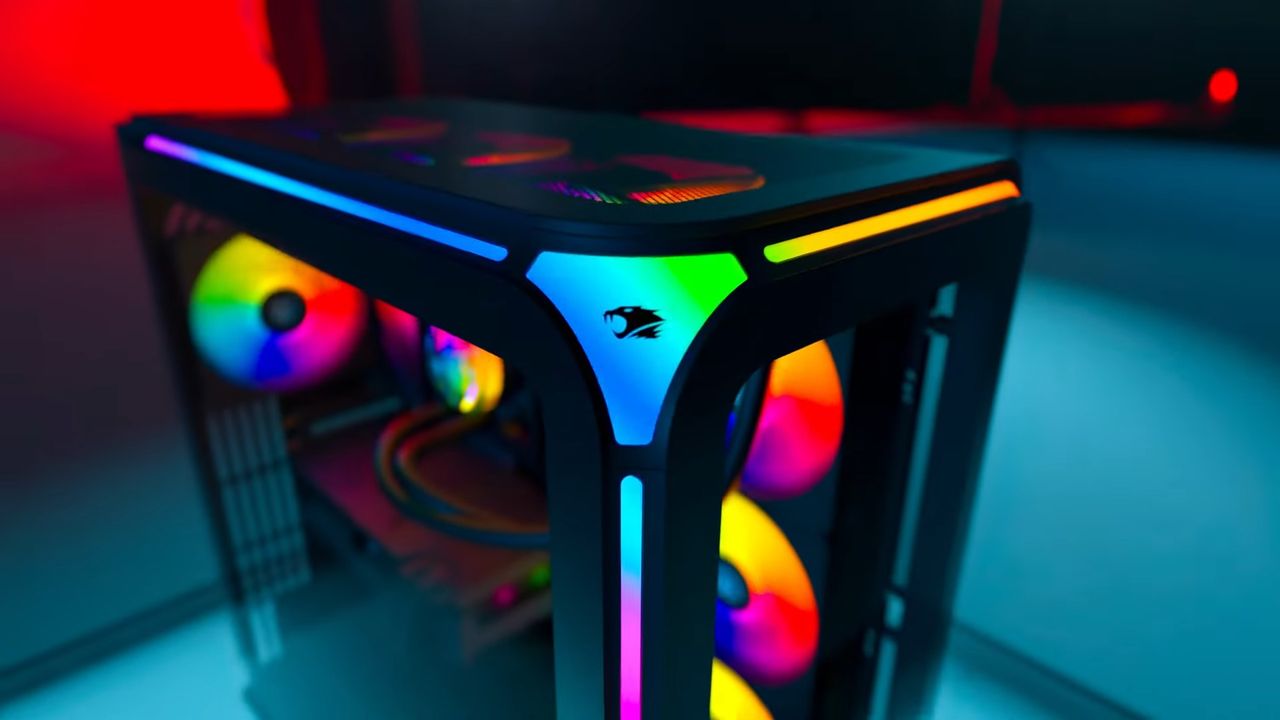 PC Gaming case with RGB lighting