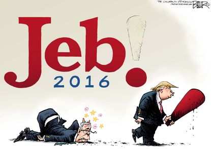Political Cartoon U.S. Jeb! 2016