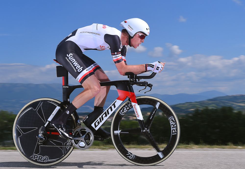 Chad Haga in the Giro d'Italia time trial