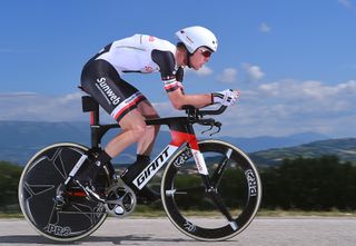 Chad Haga in the Giro d'Italia time trial