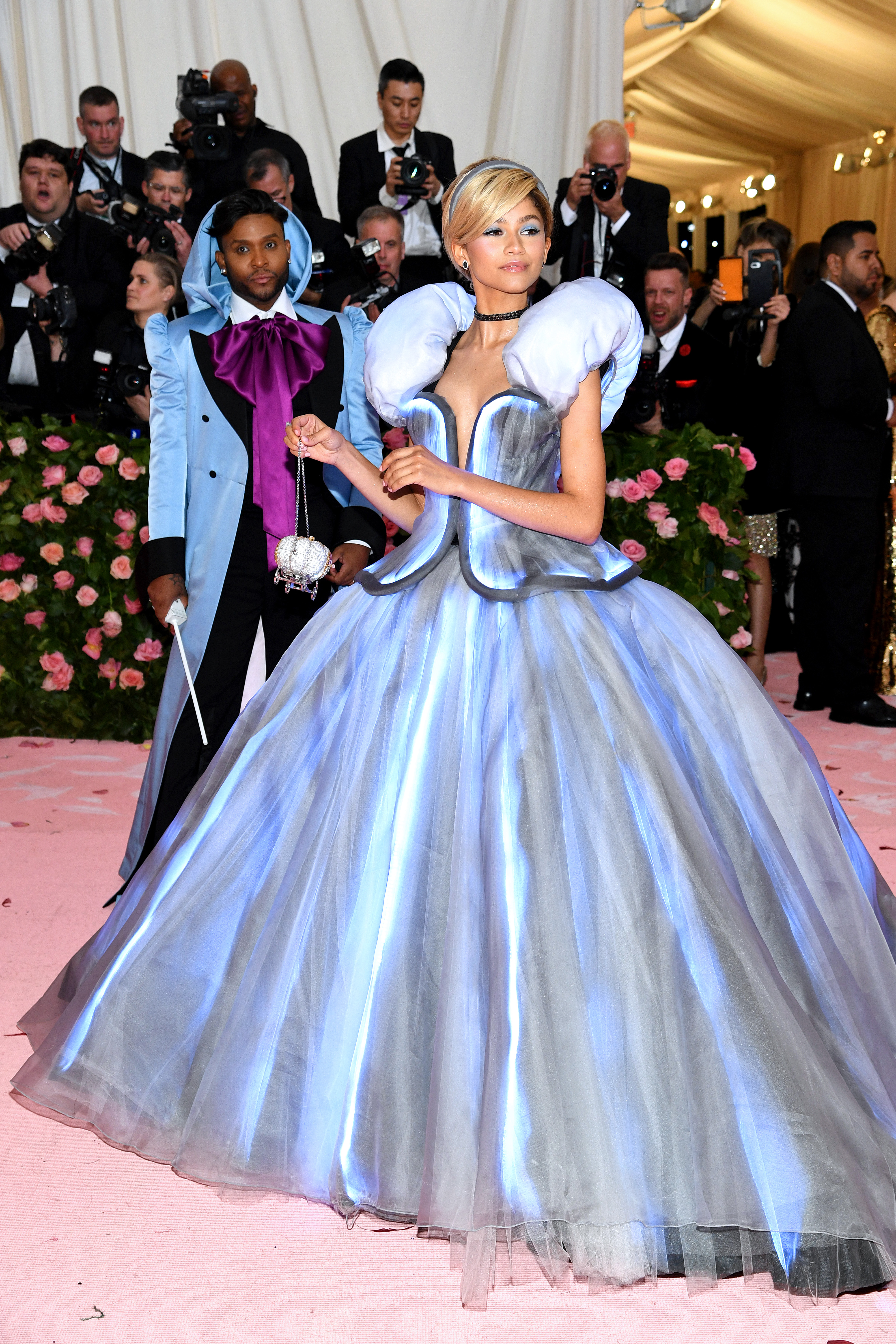 Images of celebrities at the Met Gala in the 2010s.