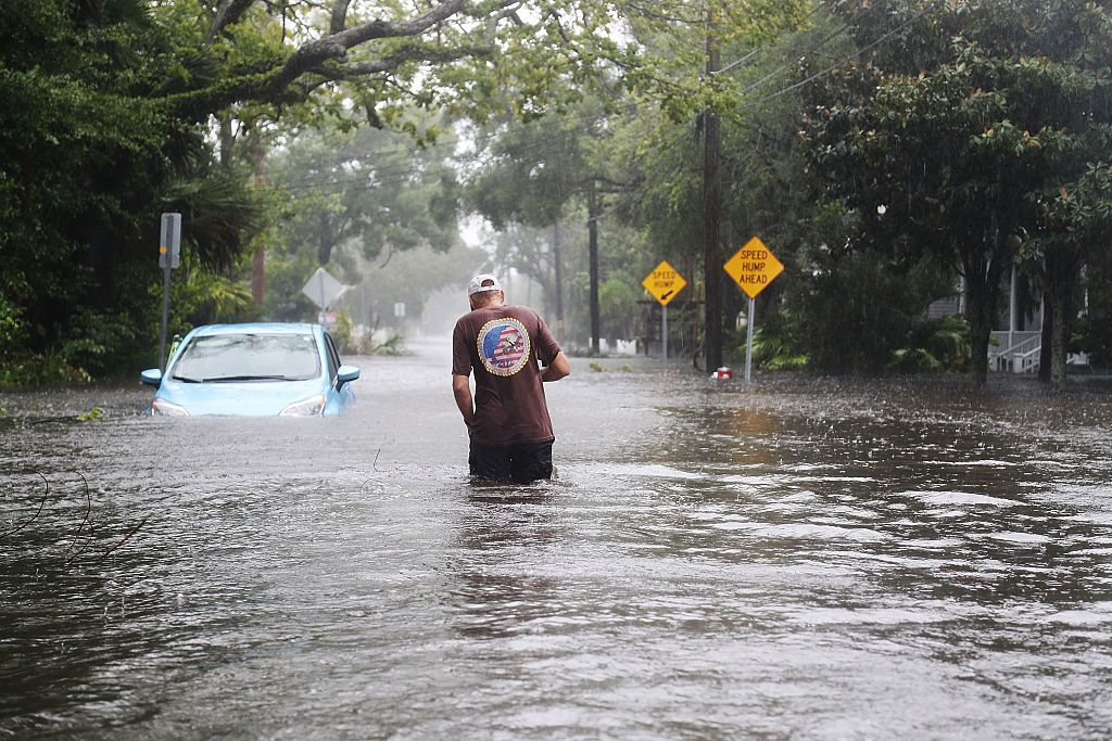 Hurricane Matthew causes flooding on the Atlantic Coast.