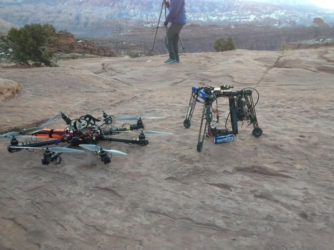 The Octocopter reminded me of a UFO and got some great aerial shots