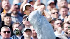 Rory McIlroy takes a shot at the Genesis Scottish Open