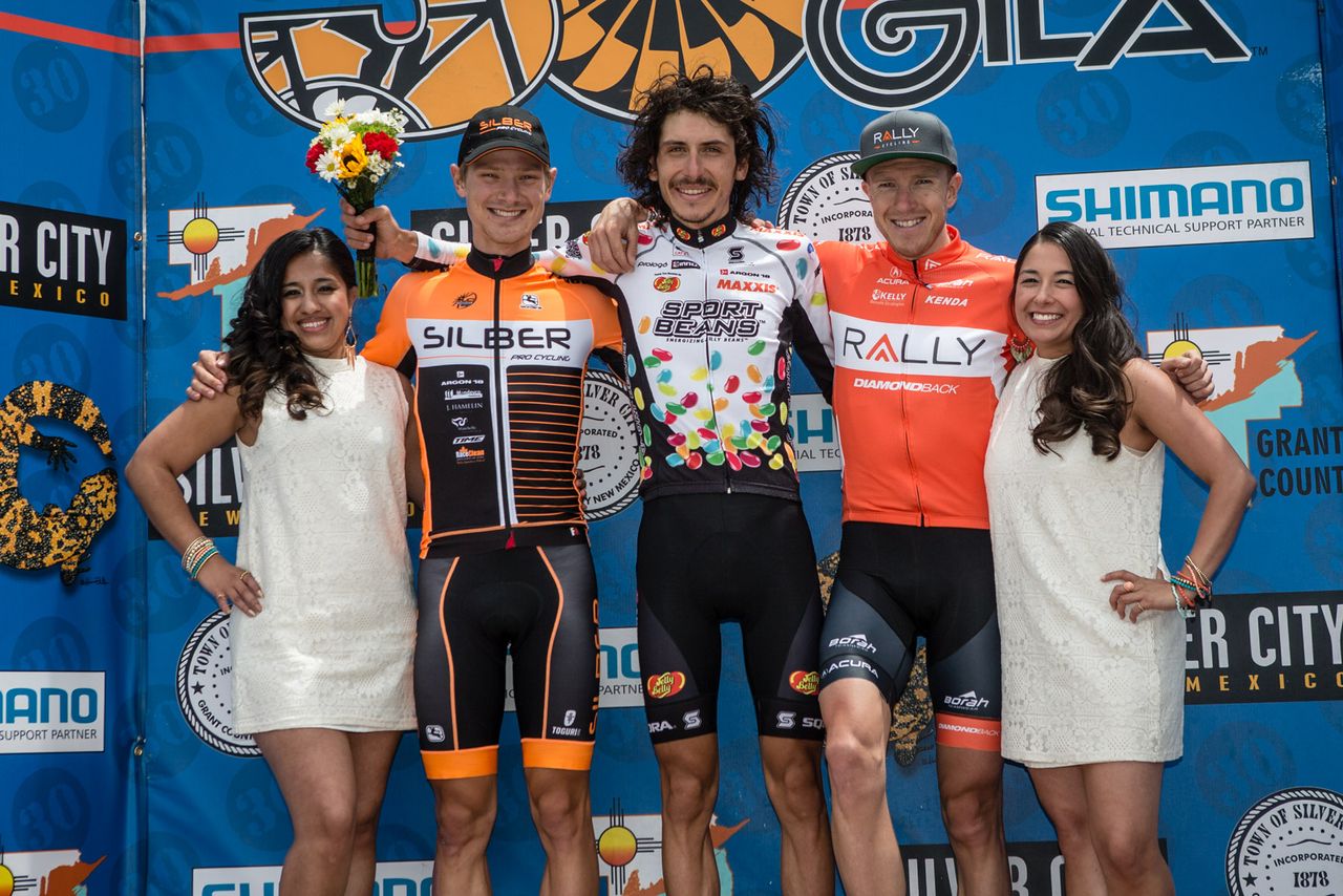 The top three men overall