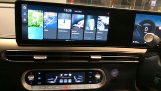 Central display in an EV