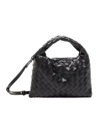 Mini Hop Intrecciato Leather Crossbody Bag