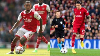 Anfallarna Gabriel Jesus och Darwin Nunez ställs mot varandra i mötet Arsenal – Liverpool