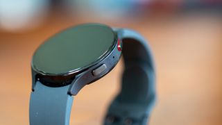 Samsung Galaxy Watch 5 close-up on side buttons