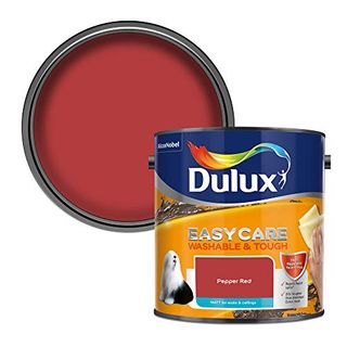 Dulux Walls & Ceilings Matt Emulsion Paint, Pepper Red, 2.5 Litres