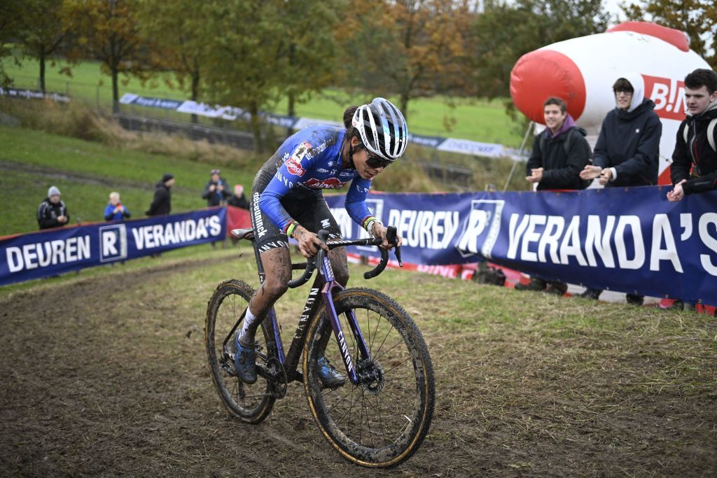 Ceylin Del Carmen Alvarado (Alpecin-Deceuninck) climbs on her way to another dominant victory