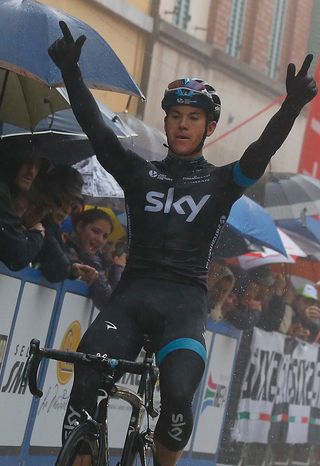 Ben Swift wins stage 2 of Coppi e Bartali.