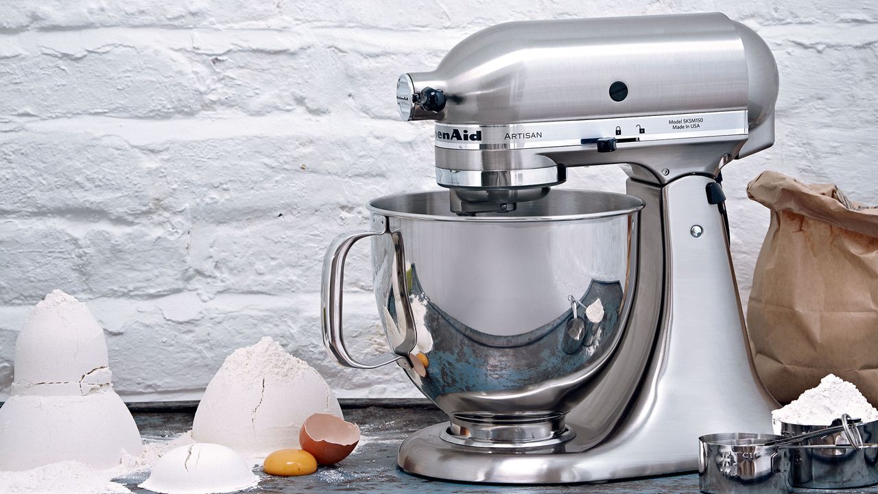 Silver stand mixer