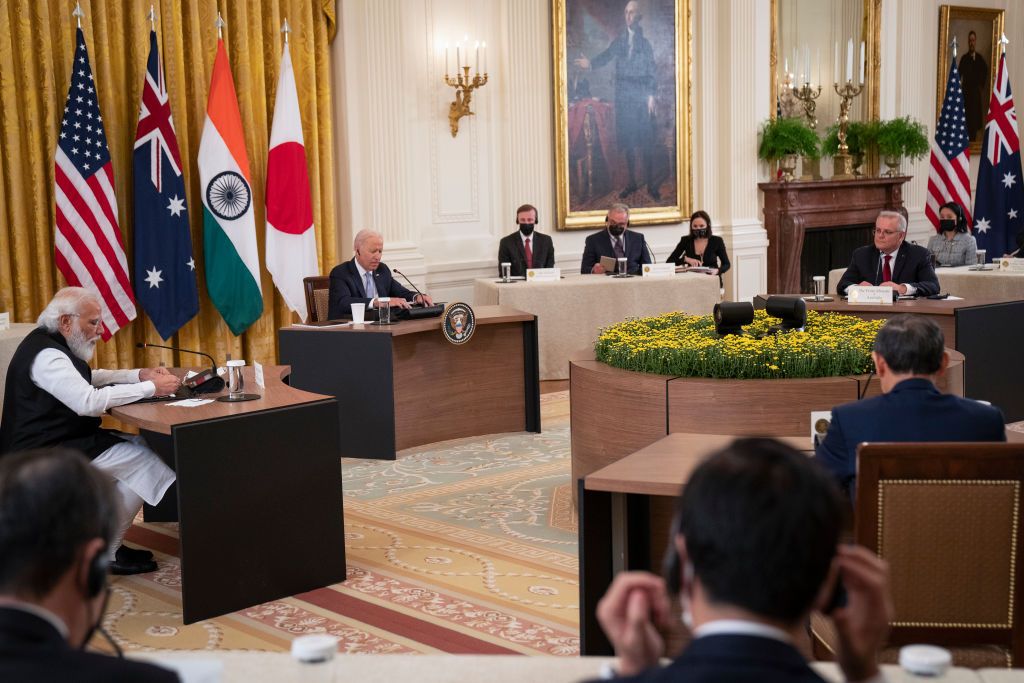 Quad leaders meet at White House.