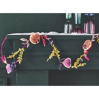 Colorful Anthropologie garland.