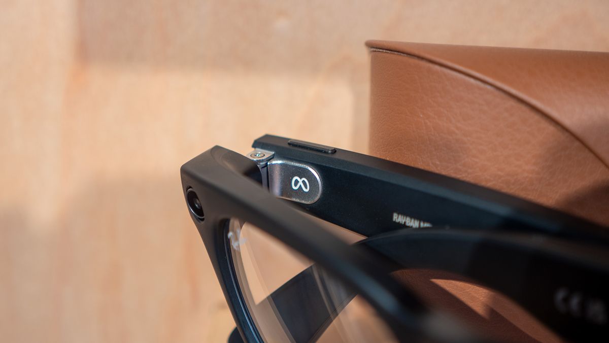 A close-up look at Ray-Ban Meta smart glasses