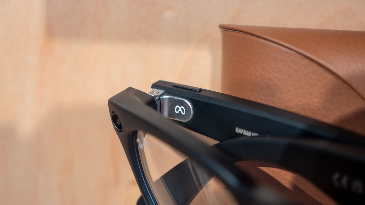 A close-up look at Ray-Ban Meta smart glasses