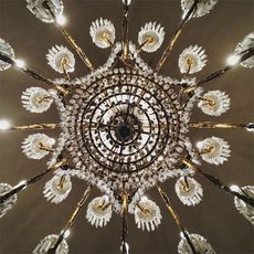 ceiling wall with chandelier