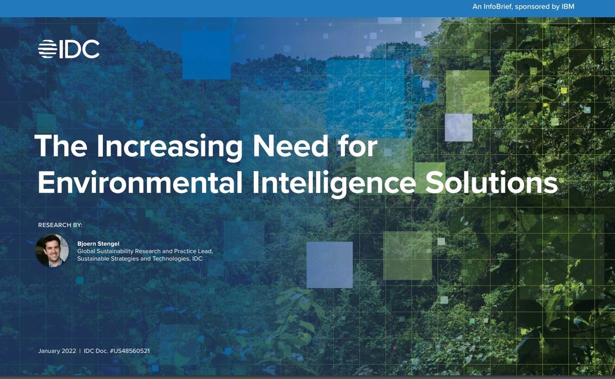 Whitepaper cover with title and contributor image over a photo of green trees