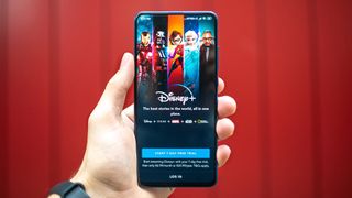 The Disney Plus app on a smartphone