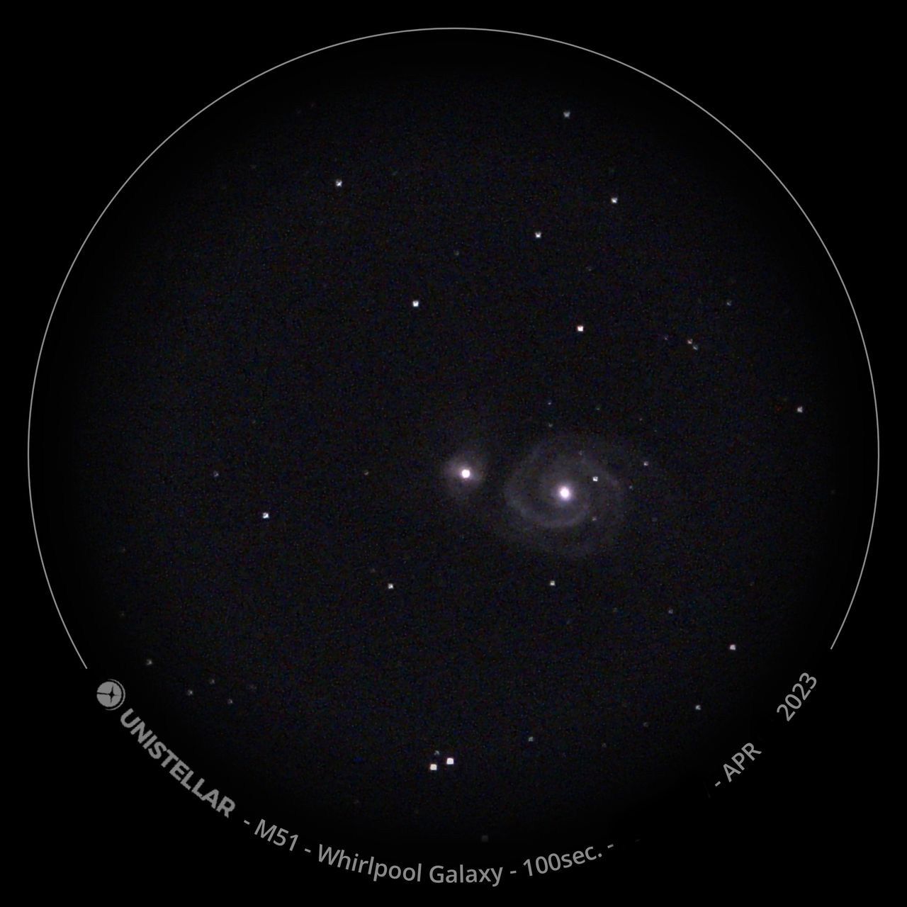 Whirlpool galaxy example image
