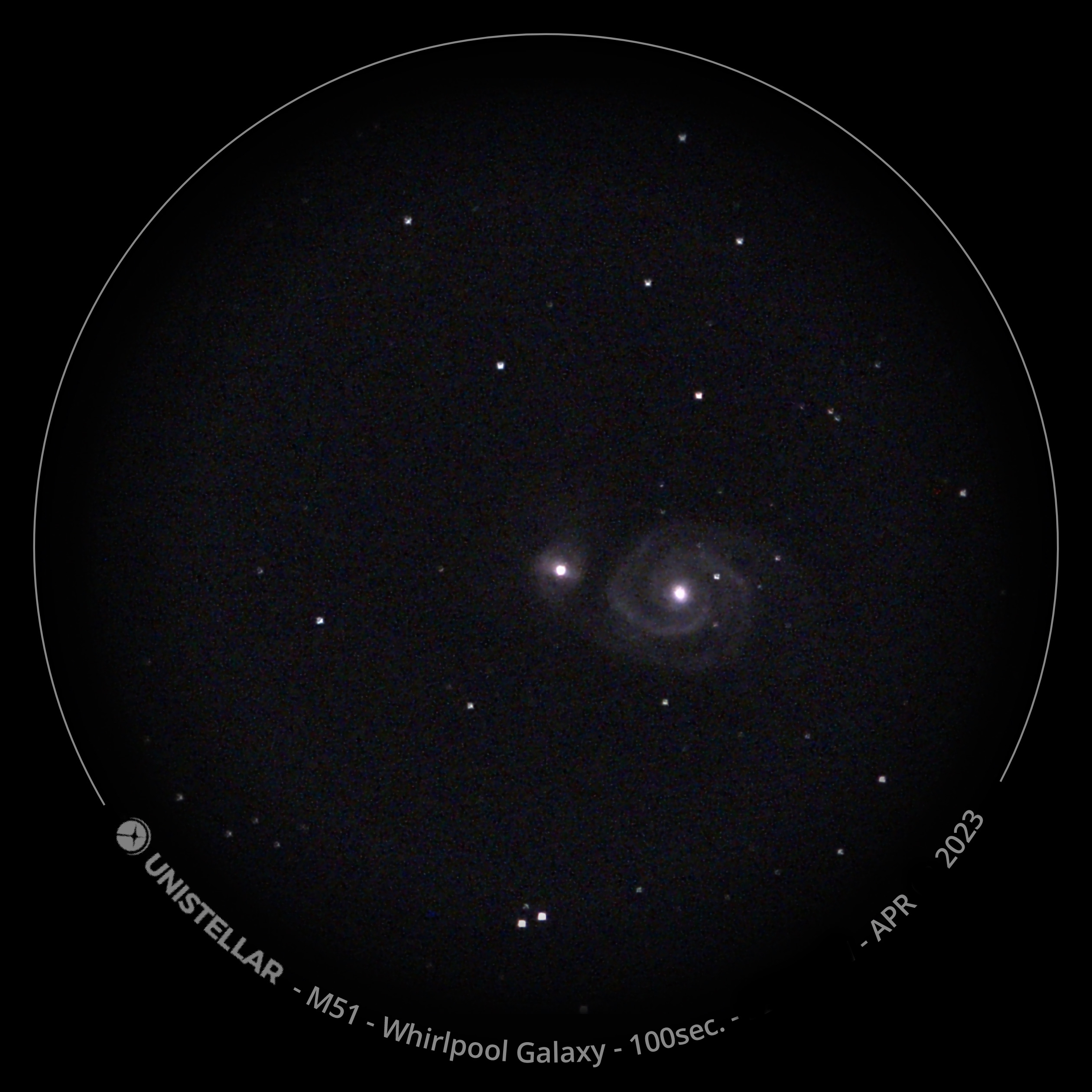 Whirlpool galaxy example image