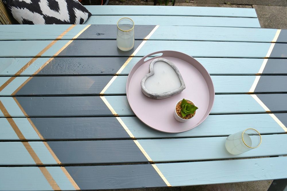 Looking for upcycle ideas? Transform an old garden table in five easy