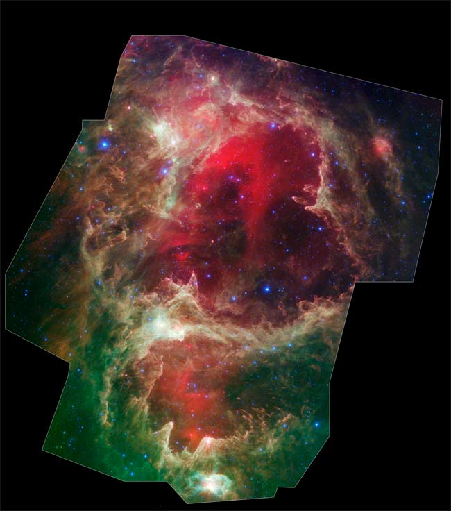 Photo Shows Stars Born in Huge Cosmic Wombs