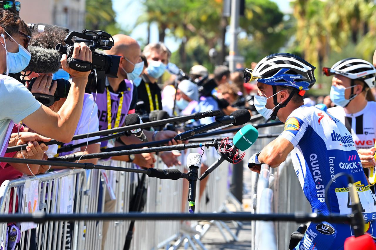 Tour de France 2020 107th Edition 2nd stage Nice Nice 186 km 30082020 Julian Alaphilippe FRA Deceuninck Quick Step photo POOL Vincent KalutPNBettiniPhoto2020