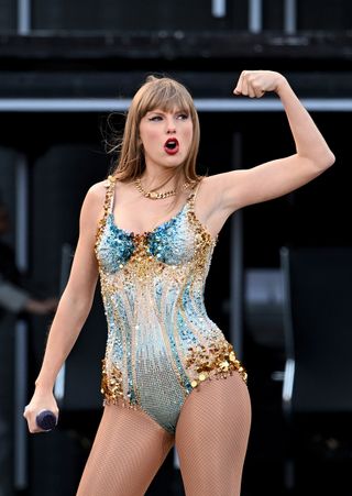 Taylor Swift performs at Scottish Gas Murrayfield Stadium on June 07, 2024 in Edinburgh, Scotland.