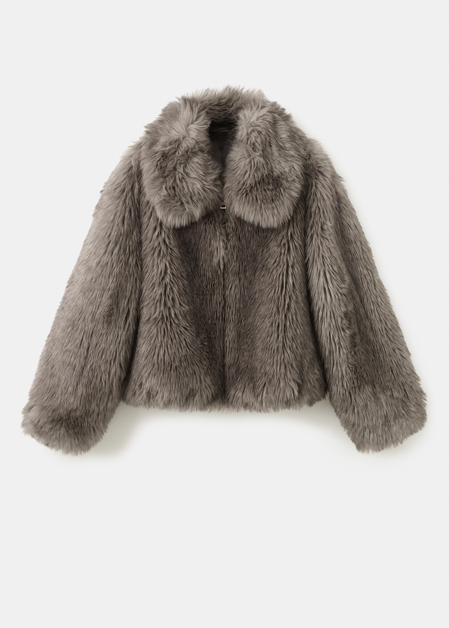 Faux-Fur Jacket With Lapels - Women | Mango Usa