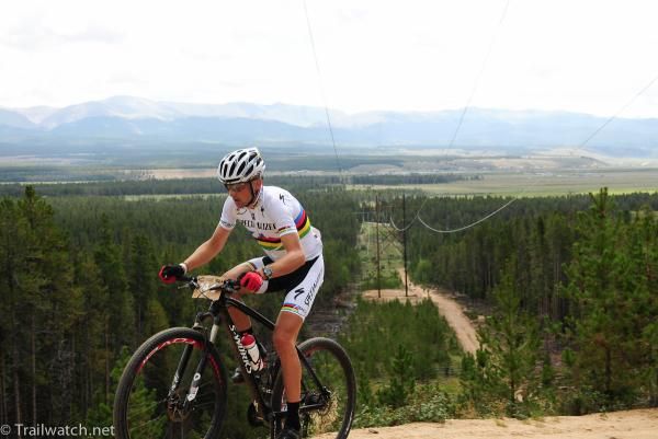 Christoph Sauser (Specialized) on the final Powerline climb