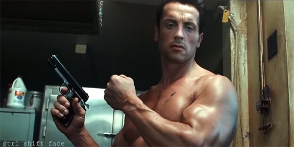 Sylvester Stallone as Terminator in DeepFake screenshot YouTube