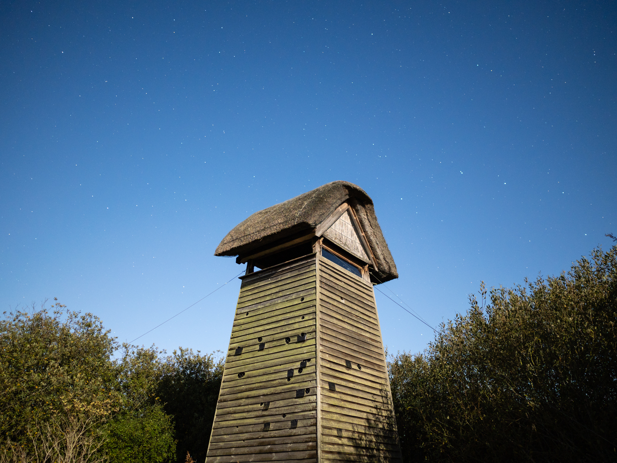 A windpump under moonlight shot with the Panasonic Leica Summilux DG 15mm f/1.7 ASPH