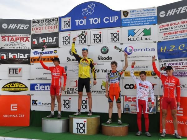 The Junior Mens podium.