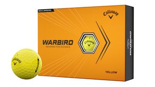 Callaway Warbird golf ball 2023 in its orange box
