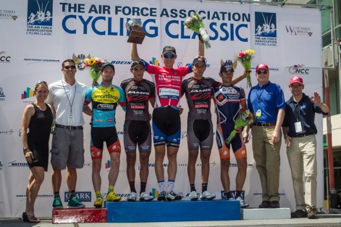 2013 Clarendon Cup men's podium (L-R): Clay Murfet, Demis Aleman, Aldo Ino Ilesic, Luis Amaran and Gregor Gazvoda