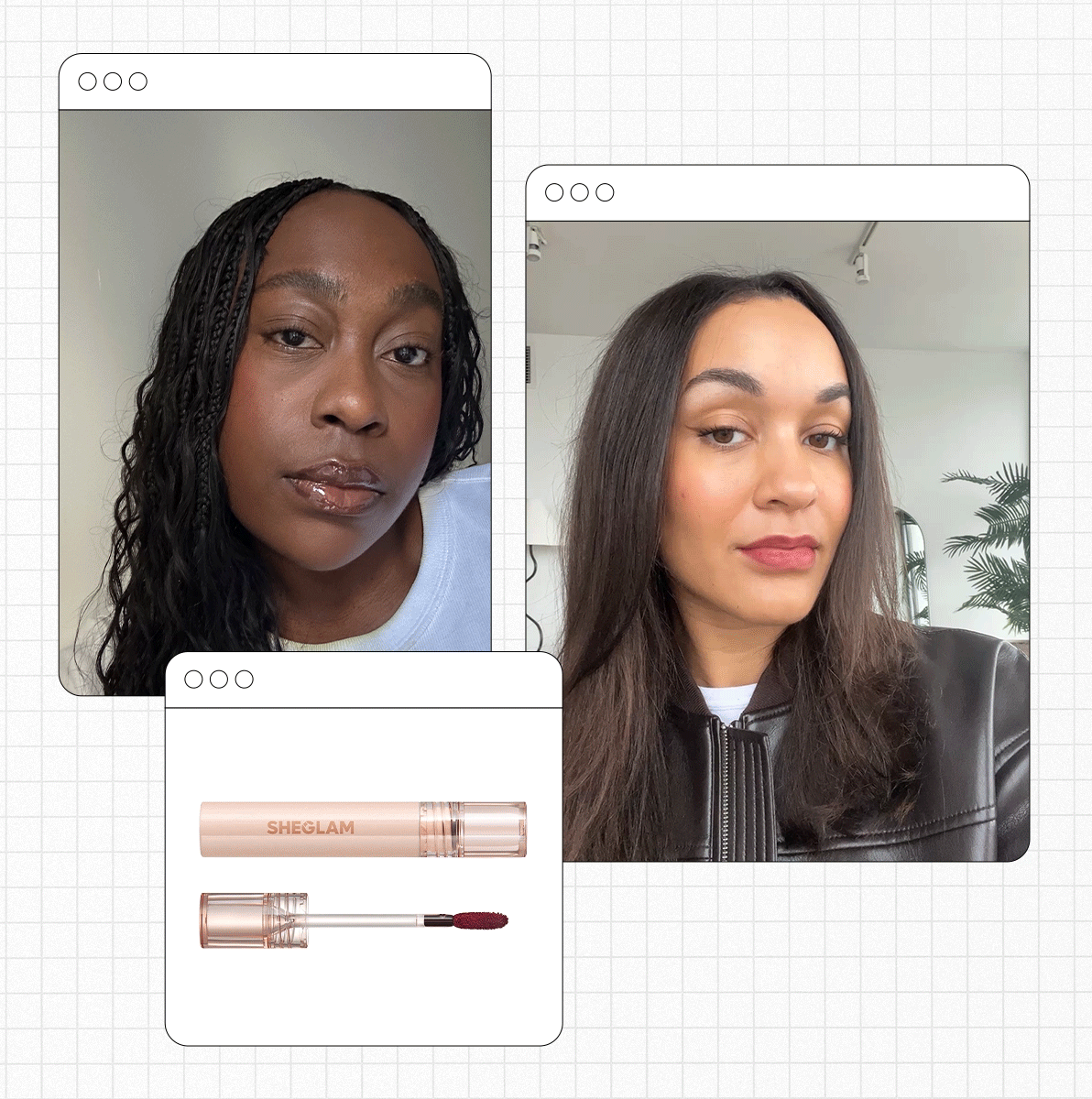 Editors testing lip stain