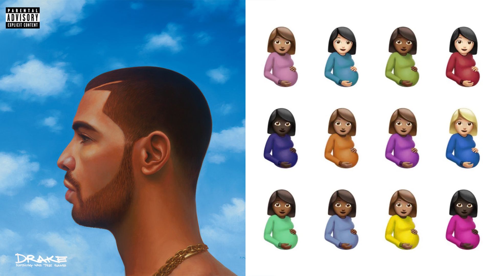 Album art for Drake's 'Certified Lover Boy' and 'Nothing Was the Same'.
