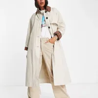 Barbour x ASOS exclusive Olivia showerproof mac in light stone, was £229.00, now £148.85 | ASOS (35% off)