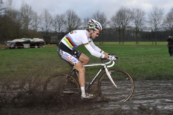 This is why white is probably not the best colour for cyclo-cross