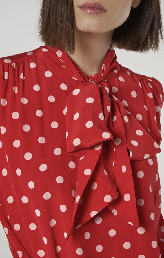 LK Bennett, Evia Long Sleeve Silk Dress