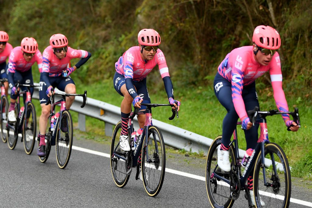 OURENSE SPAIN NOVEMBER 04 Magnus Cort Nielsen of Denmark and Team EF Pro Cycling during the 75th Tour of Spain 2020 Stage 14 a 2047km stage from Lugo to Ourense lavuelta LaVuelta20 La Vuelta on November 04 2020 in Ourense Spain Photo by David RamosGetty Images