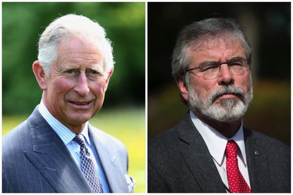 Prince Charles is meeting Sinn Fein's Gerry Adams on Tuesday, a first