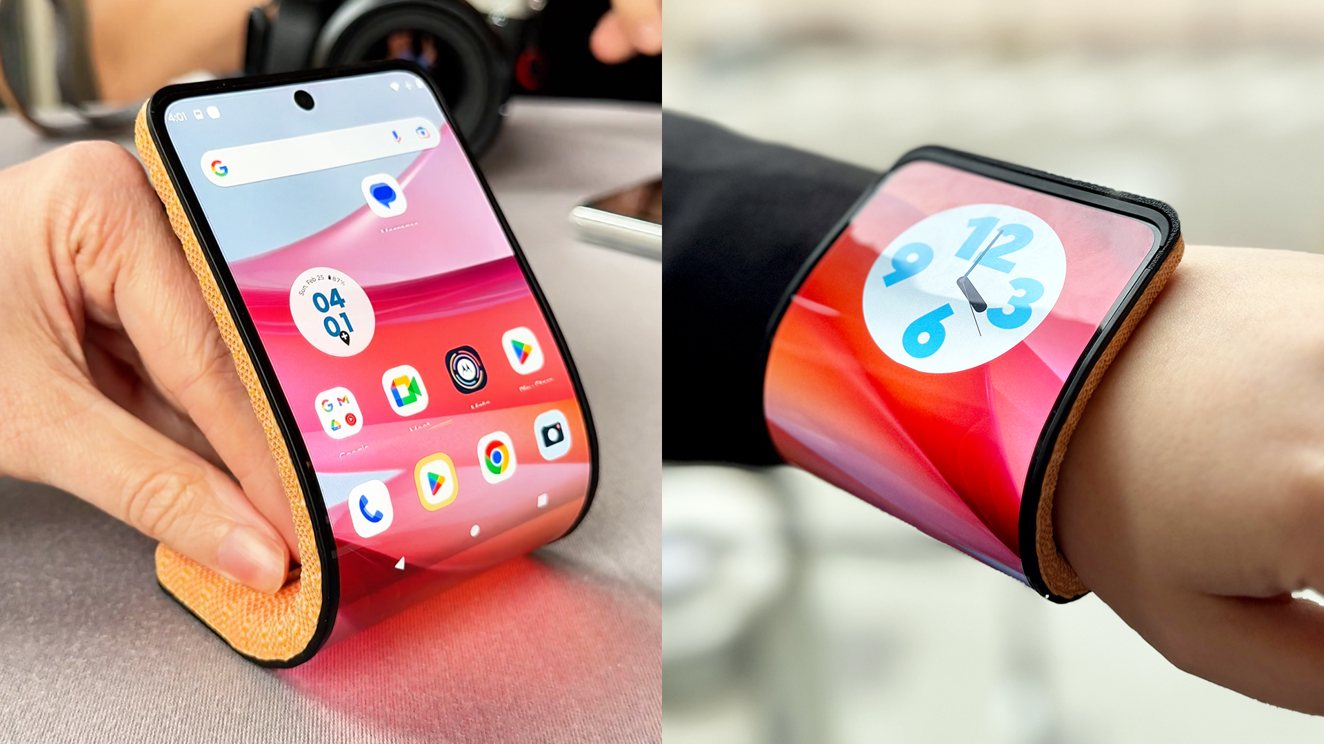 This bendable smartphone transforms into a smartwatch and I tried it on Tom s Guide