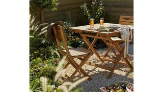 B&Q Garden Furniture Best Buys 2021 - wooden garden table and chairs Denia