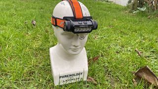 AceBeam H35 on a phrenology head