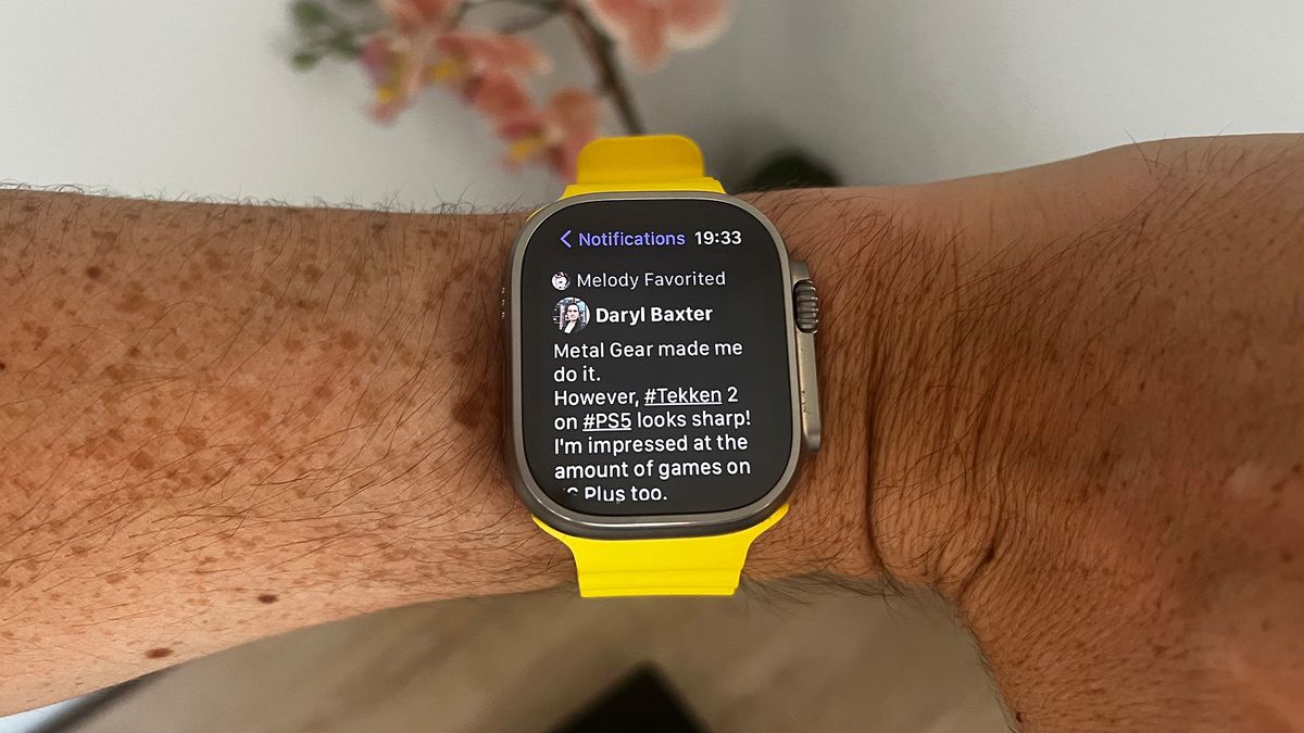 Stomp app on Apple Watch Ultra