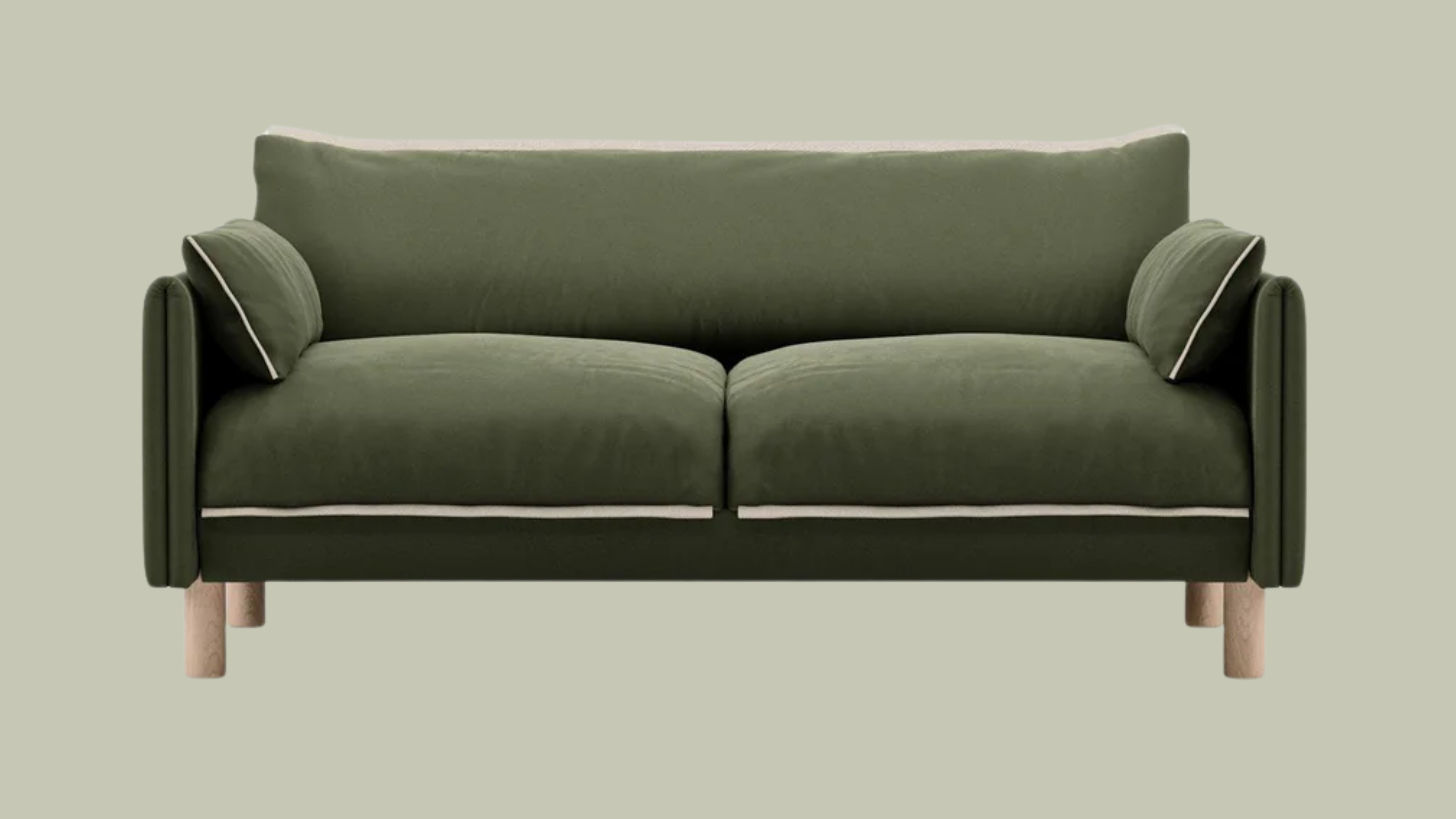 MyCozmo, Cozy 2 Seater Sofa in Dark Green Velvet