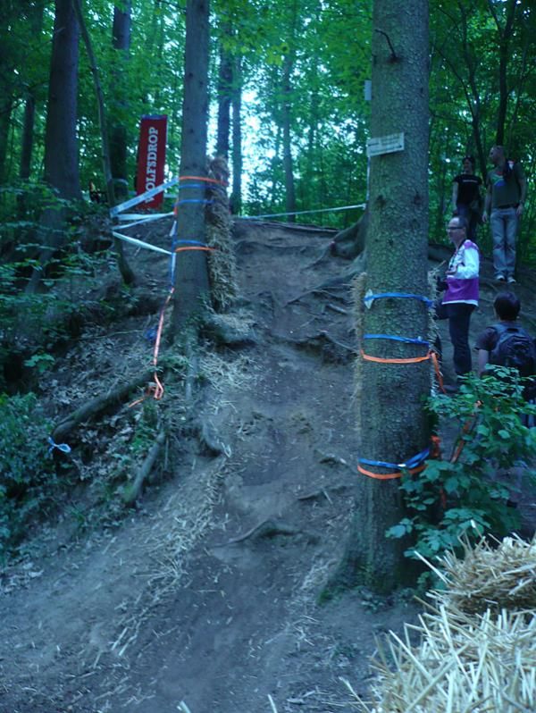 The Wolfs Drop featured some roots which will be much easier to ride in these dry conditions.